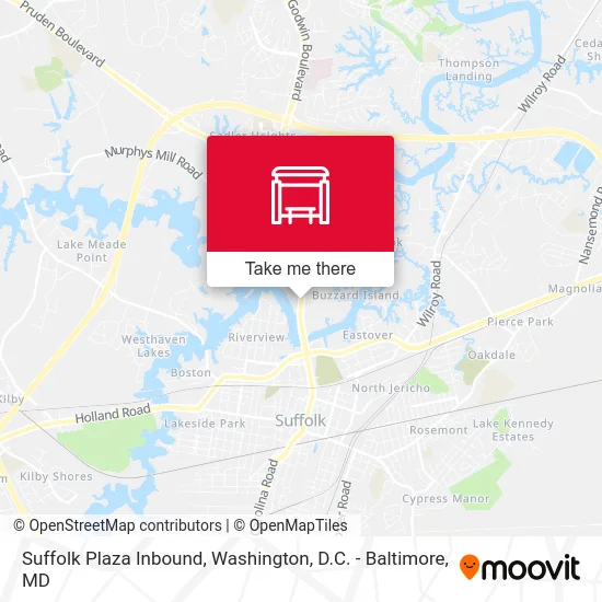 Suffolk Plaza Inbound map
