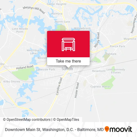 Downtown Main St map