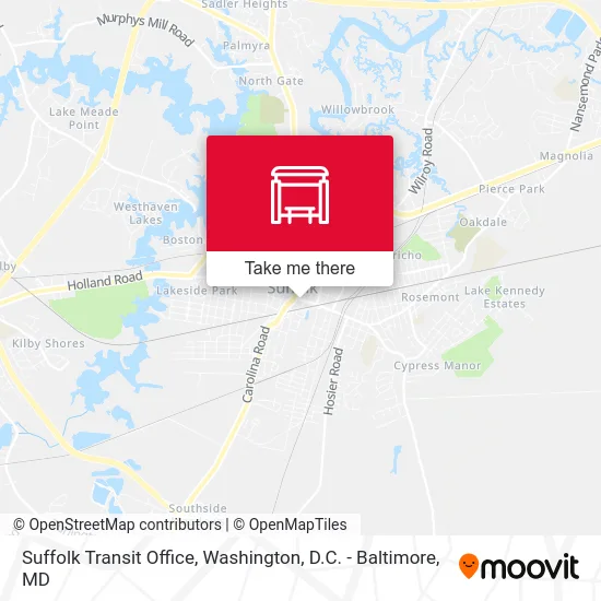 Suffolk Transit Office map