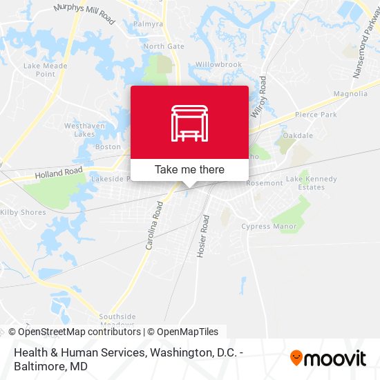 Health & Human Services map