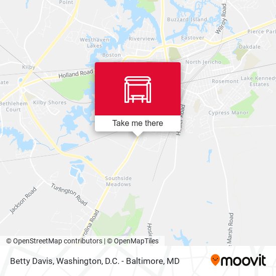 Betty Davis map