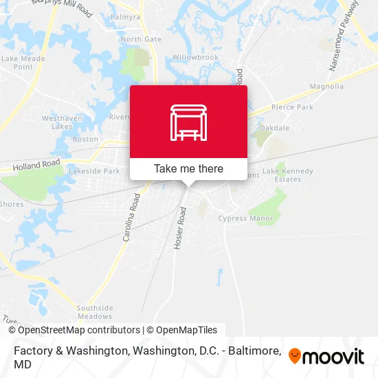 Factory & Washington map