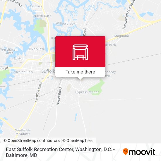 East Suffolk Recreation Center map