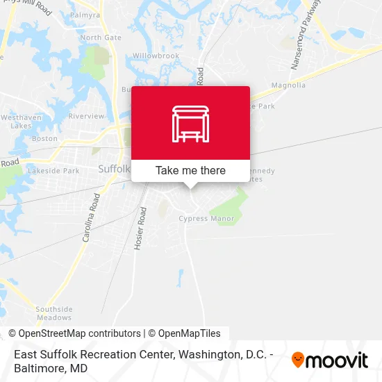 East Suffolk Recreation Center map