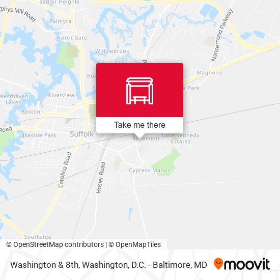 Washington & 8th map
