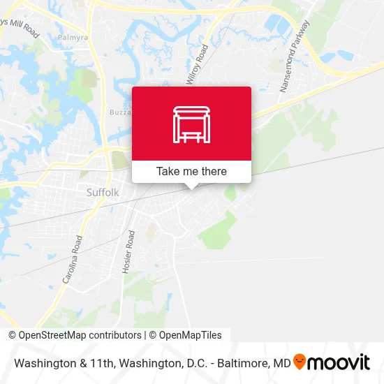 Washington & 11th map