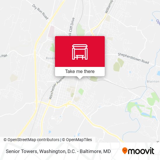 Senior Towers map