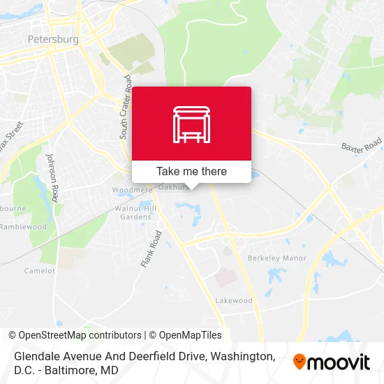 Glendale Avenue And Deerfield Drive map