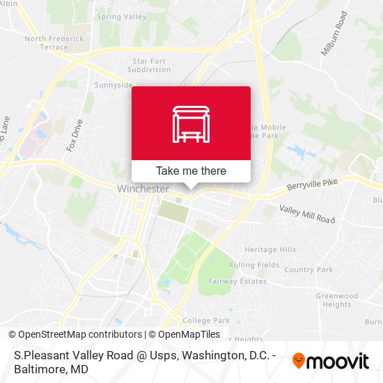 Mapa de S.Pleasant Valley Road @ Usps