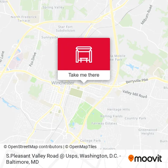 S.Pleasant Valley Road @ Usps map