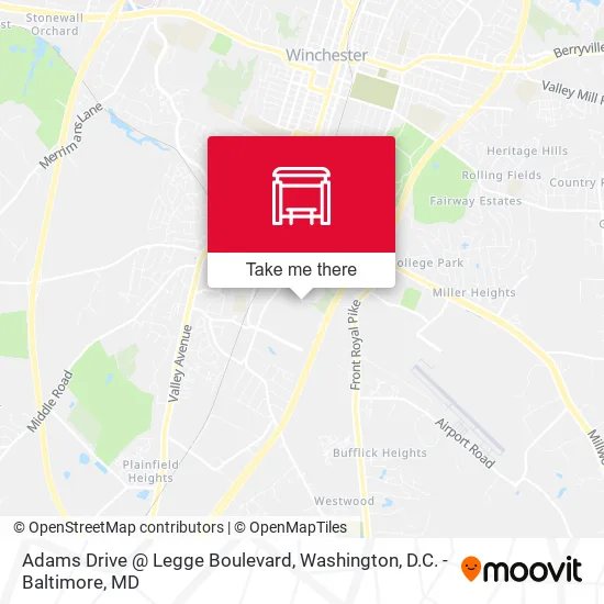 Adams Drive @ Legge Boulevard map
