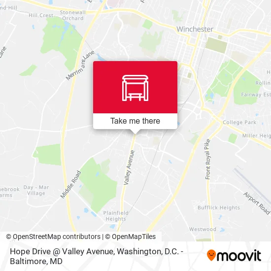 Hope Drive @ Valley Avenue map