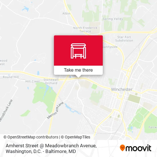 Amherst Street @ Meadowbranch Avenue map