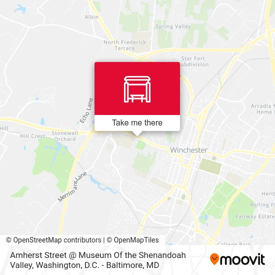 Amherst Street @ Museum Of the Shenandoah Valley map