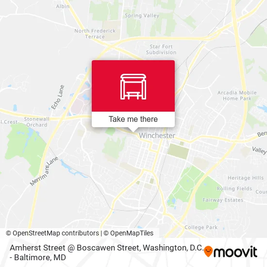 Amherst Street @ Boscawen Street map