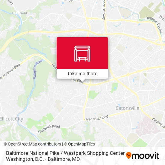 Baltimore National Pike / Westpark Shopping Center map