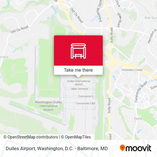 Mapa de Dulles Airport