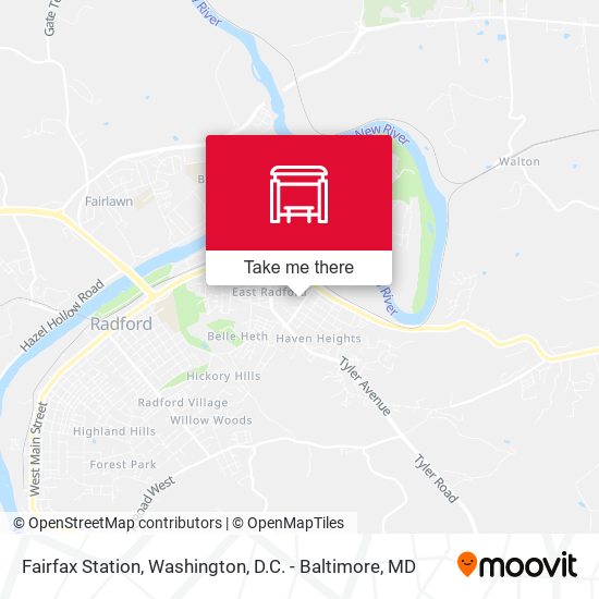Fairfax Station map