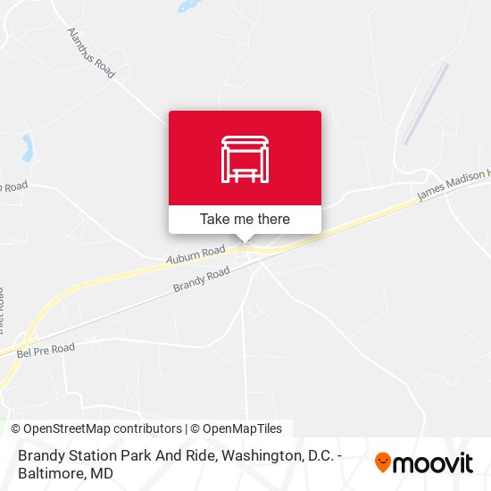 Mapa de Brandy Station Park And Ride