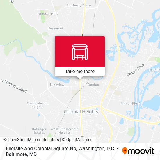 Ellerslie And Colonial Square Nb map