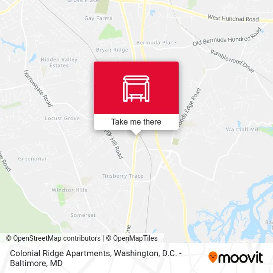 Colonial Ridge Apartments map