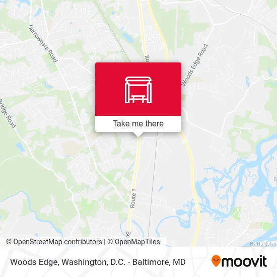 Woods Edge map
