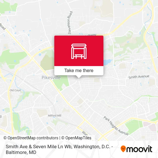 Smith Ave & Seven Mile Ln Wb map