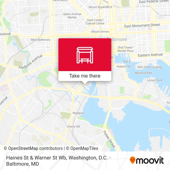 Haines St & Warner St Wb map