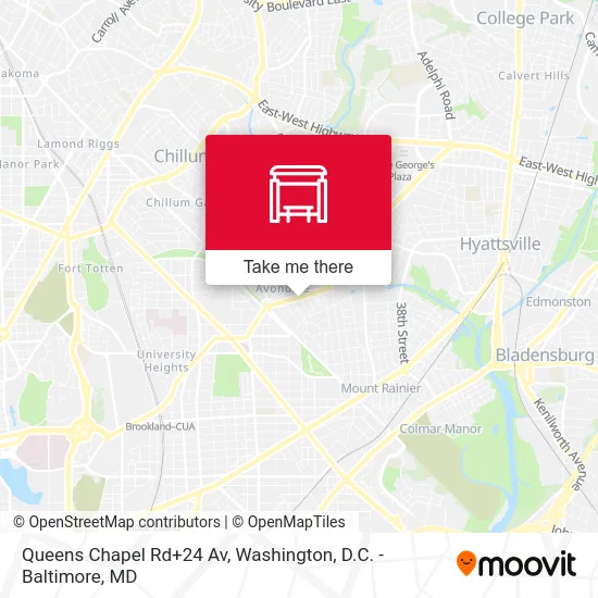 Queens Chapel Rd+24 Av map