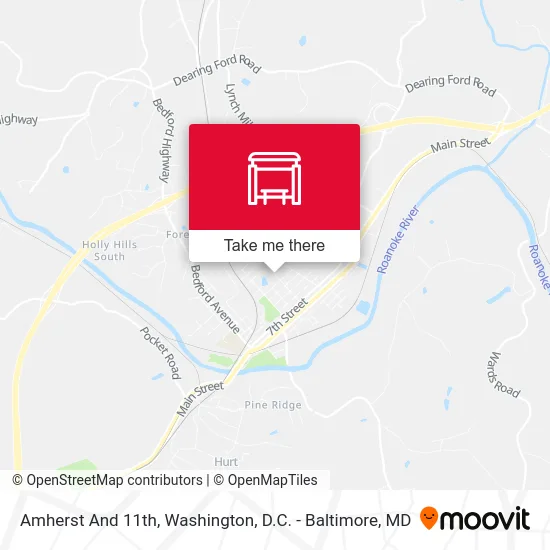 Amherst And 11th map