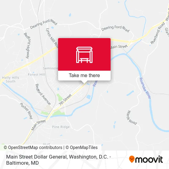 Main Street Dollar General map