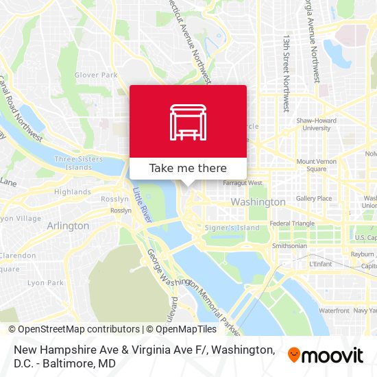 New Hampshire Ave & Virginia Ave F/ map