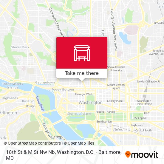 Mapa de 18th St & M St Nw Nb