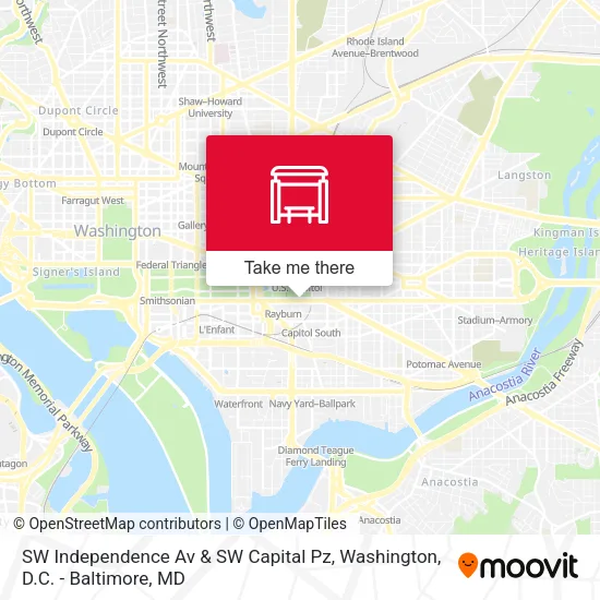SW Independence Av & SW Capital Pz map