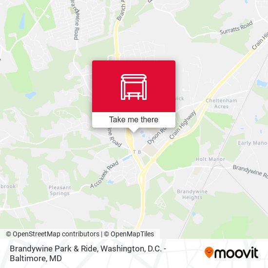 Brandywine Park & Ride map