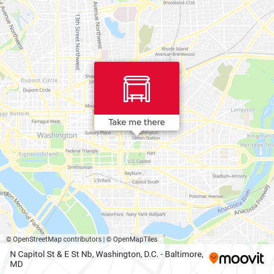 Mapa de N Capitol St & E St Nb