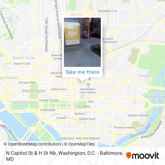 Mapa de N Capitol St & H St Nb