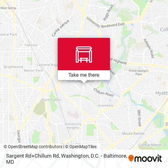 Sargent Rd+Chillum Rd map