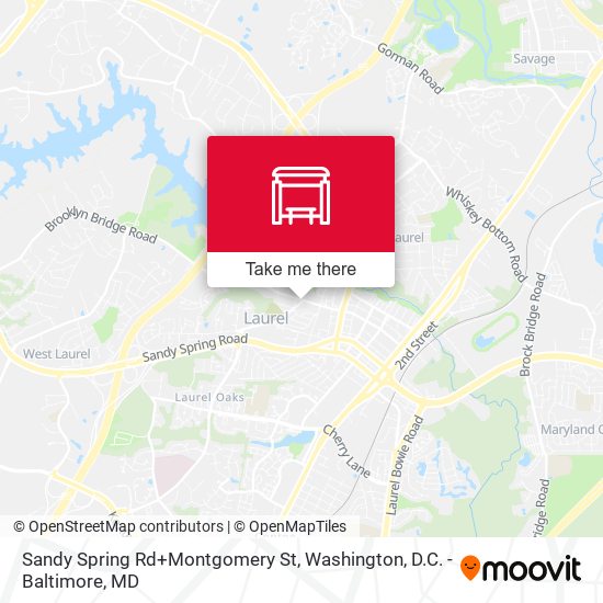 Mapa de Sandy Spring Rd+Montgomery St
