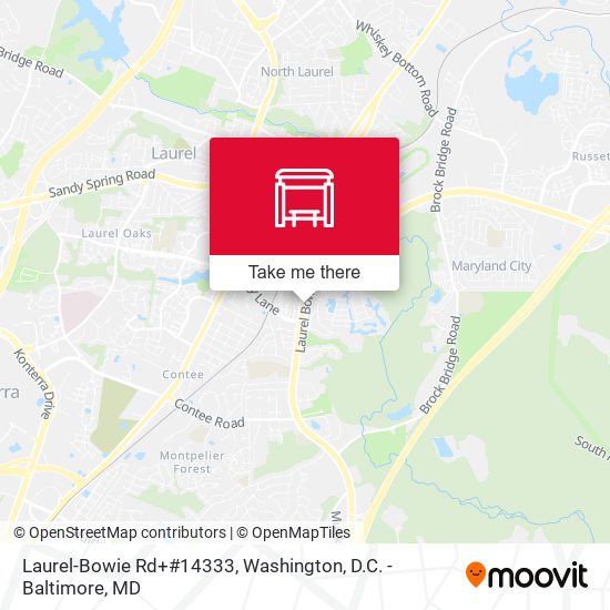 Mapa de Laurel-Bowie Rd+#14333