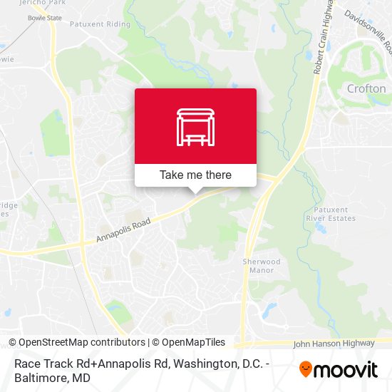 Race Track Rd+Annapolis Rd map