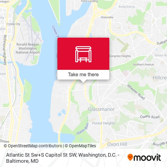 Atlantic St Sw+S Capitol St SW map