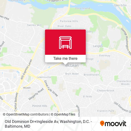 Old Dominion Dr+Ingleside Av map