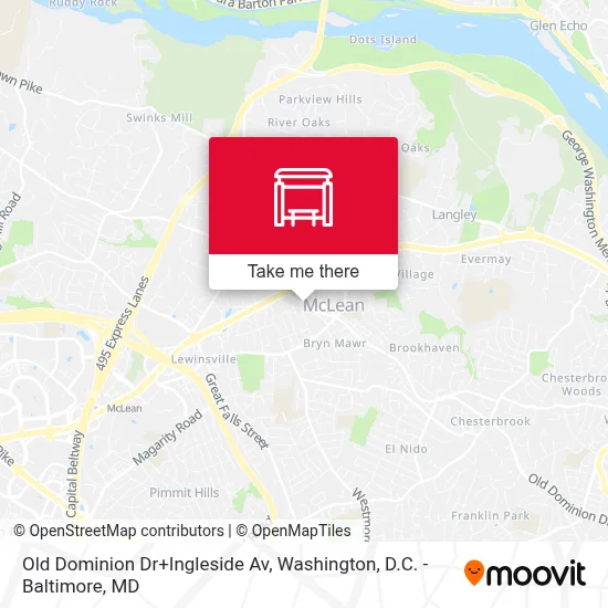 Old Dominion Dr+Ingleside Av map