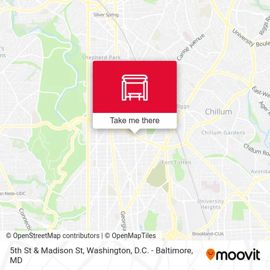 5th St & Madison St map