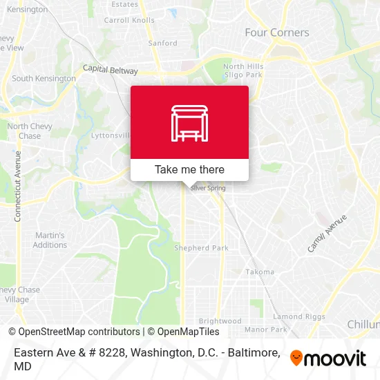 Eastern Ave & # 8228 map