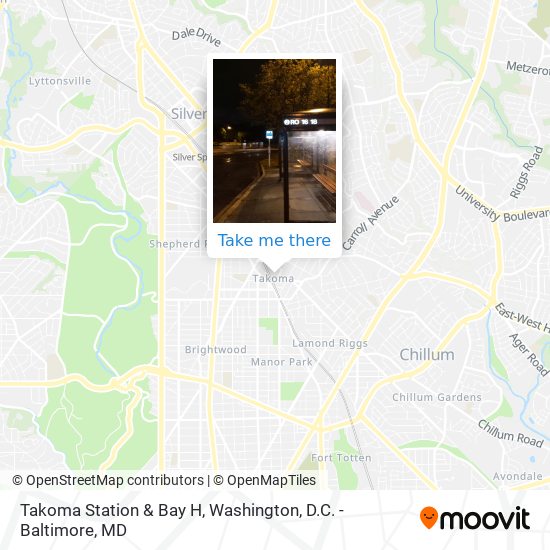 Mapa de Takoma Station & Bay H