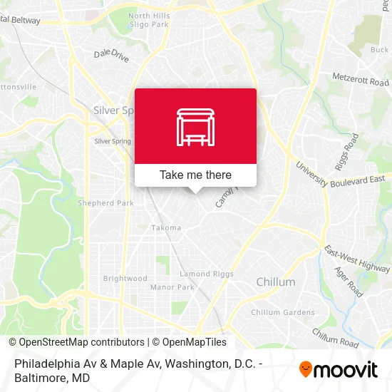 Philadelphia Av & Maple Av map