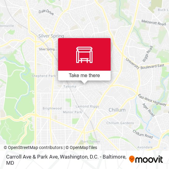 Mapa de Carroll Ave & Park Ave