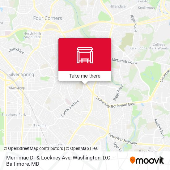Merrimac Dr & Lockney Ave map